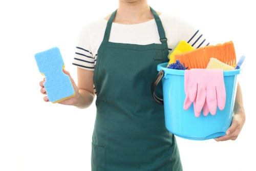 Professional cleaning of shared corridors and communal spaces in NW1