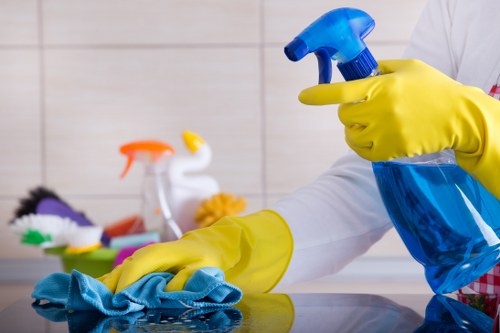 Local commercial cleaners handling washrooms and workspaces in NW1
