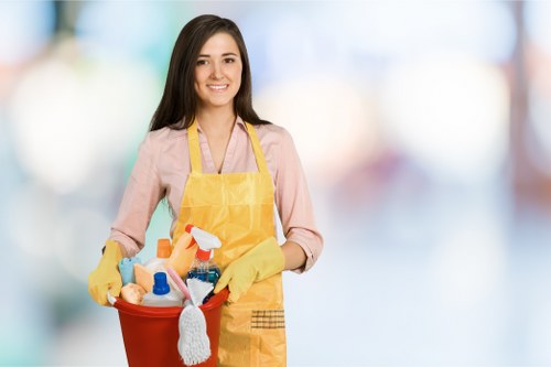 Routine office cleaning service for a modern NW1 commercial building
